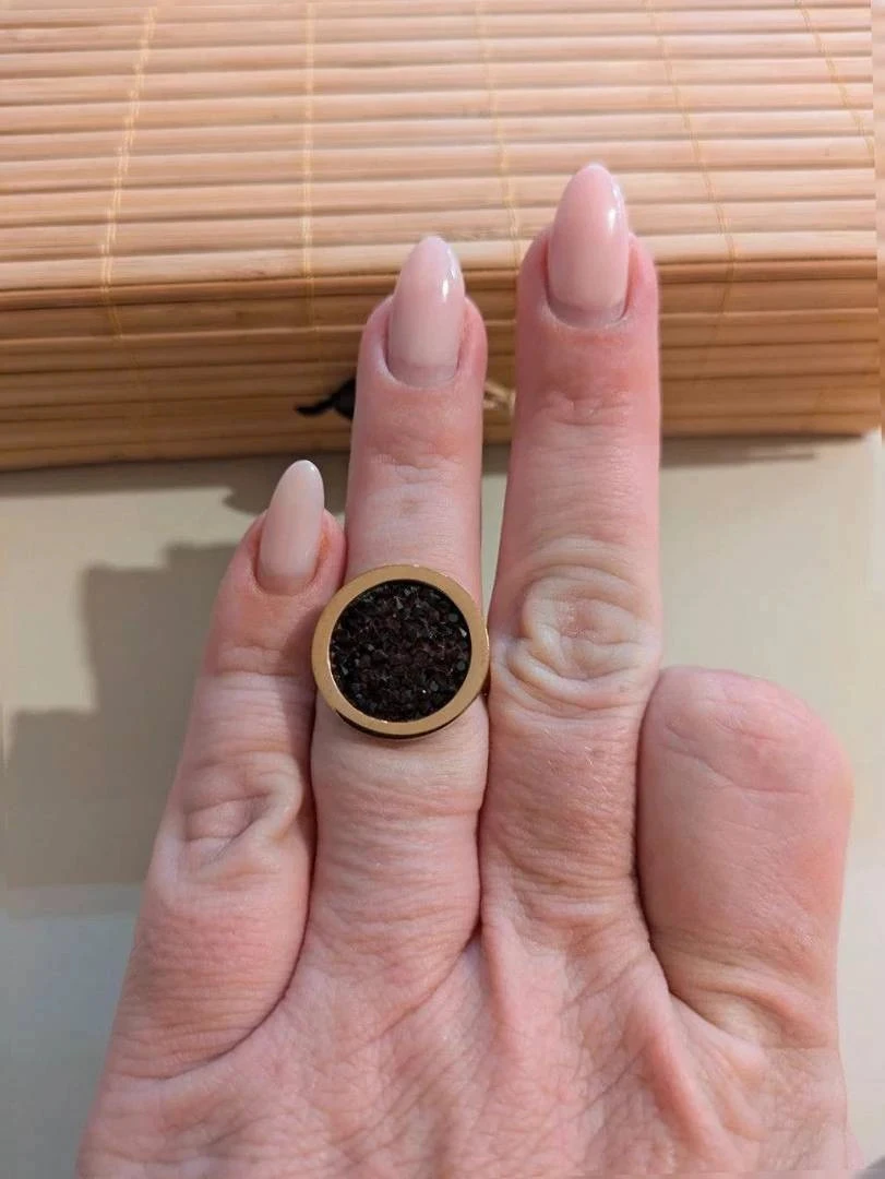 Bague Victoria Bijoux – M – Noir – Anbou-67 – photo 4